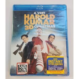 A Very Harold & Kumar Christmas 3D (Blu-ray 3D/2D/DVD) Brand New‎ Sealed